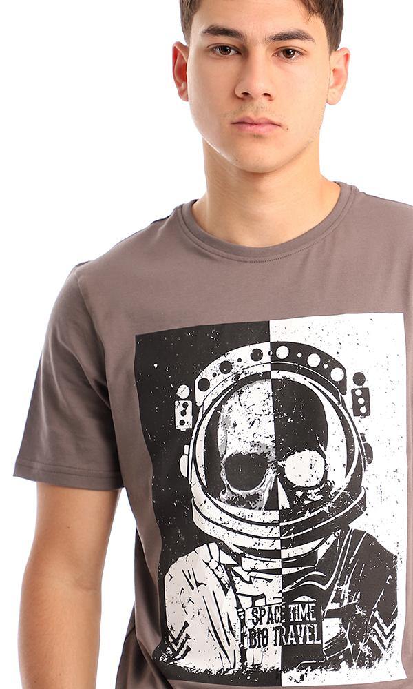 95471 Printed Astronaut Dark Grey Slip On Tee