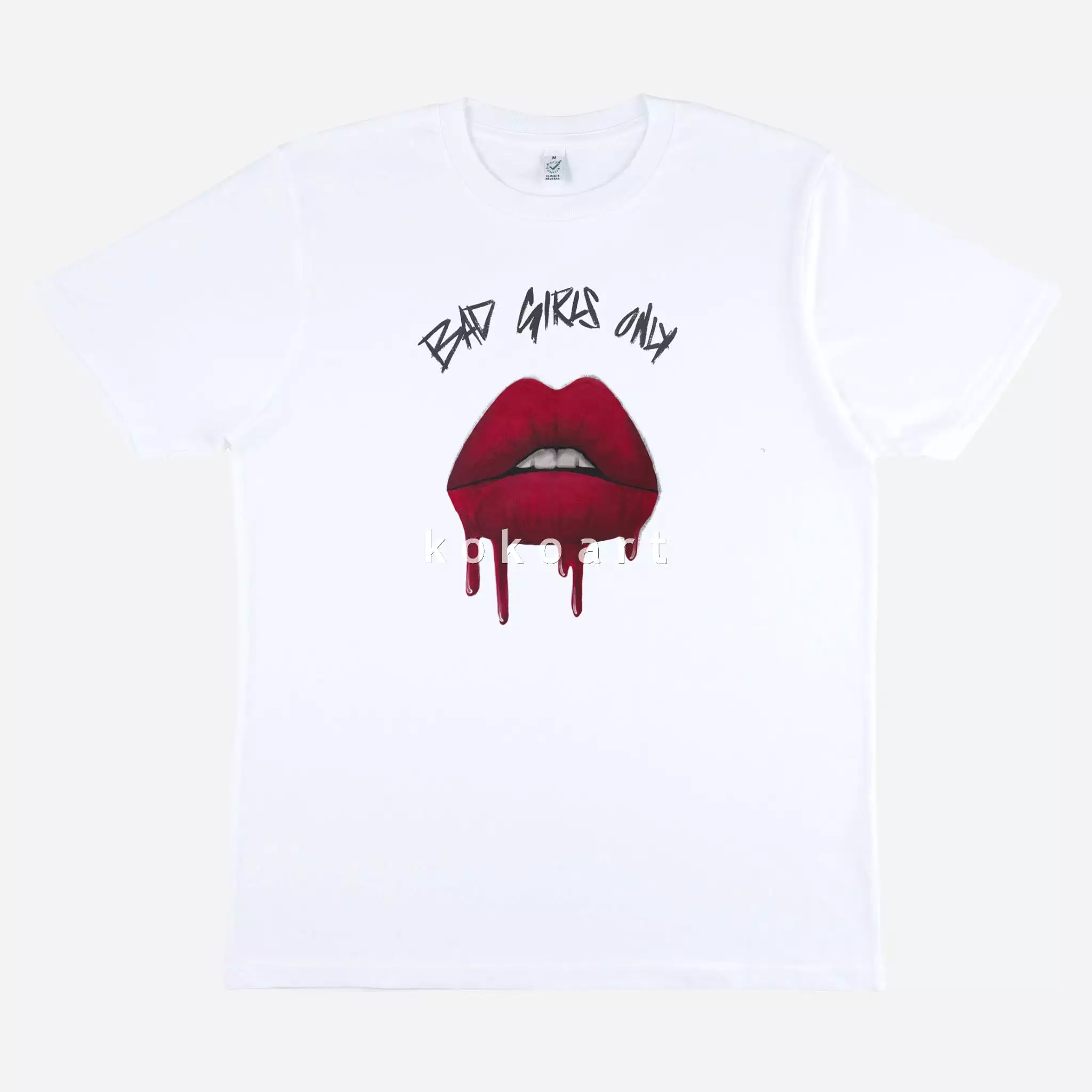 Bad Girls Only - Hand painted Organic Cotton Clothing