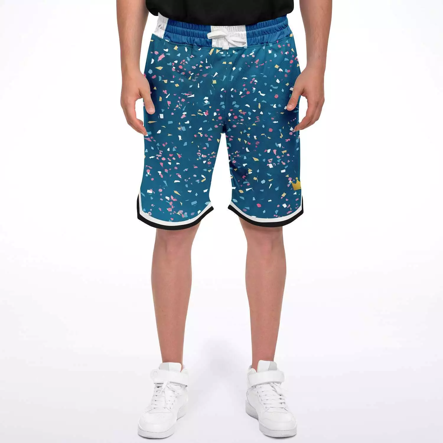 Confetti on Me Unisex Basketball Shorts (Unisex)