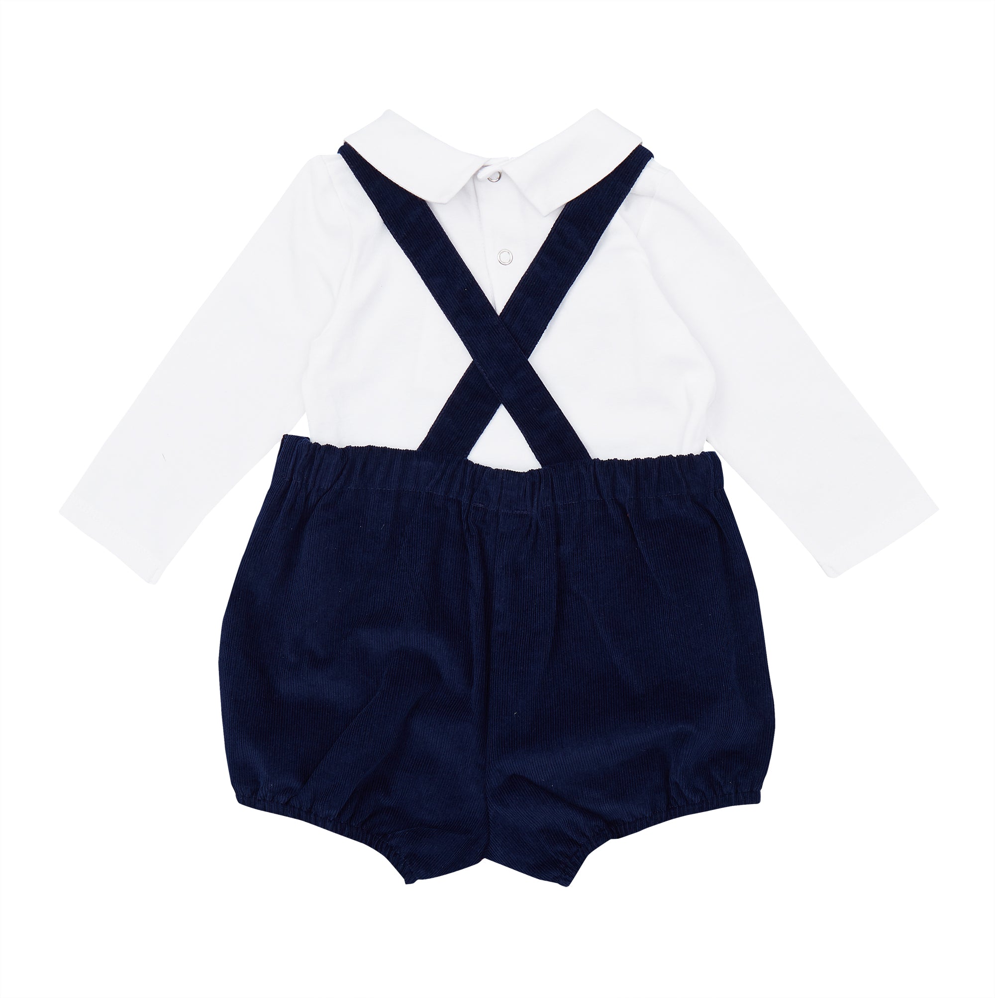 Corduroy Overalls Romper Set