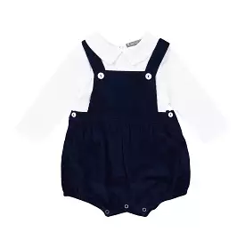 Corduroy Overalls Romper Set