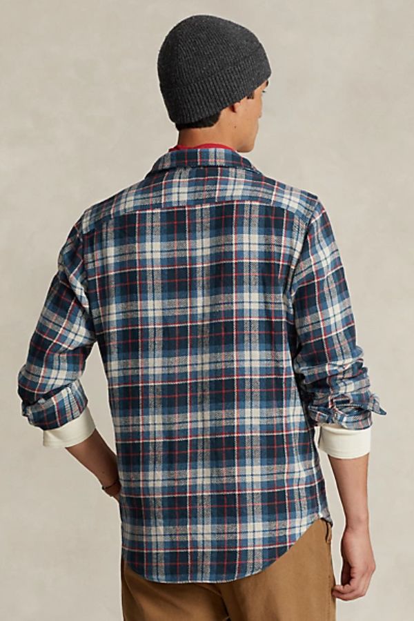 Custom Fit Plaid Flannel Workshirt