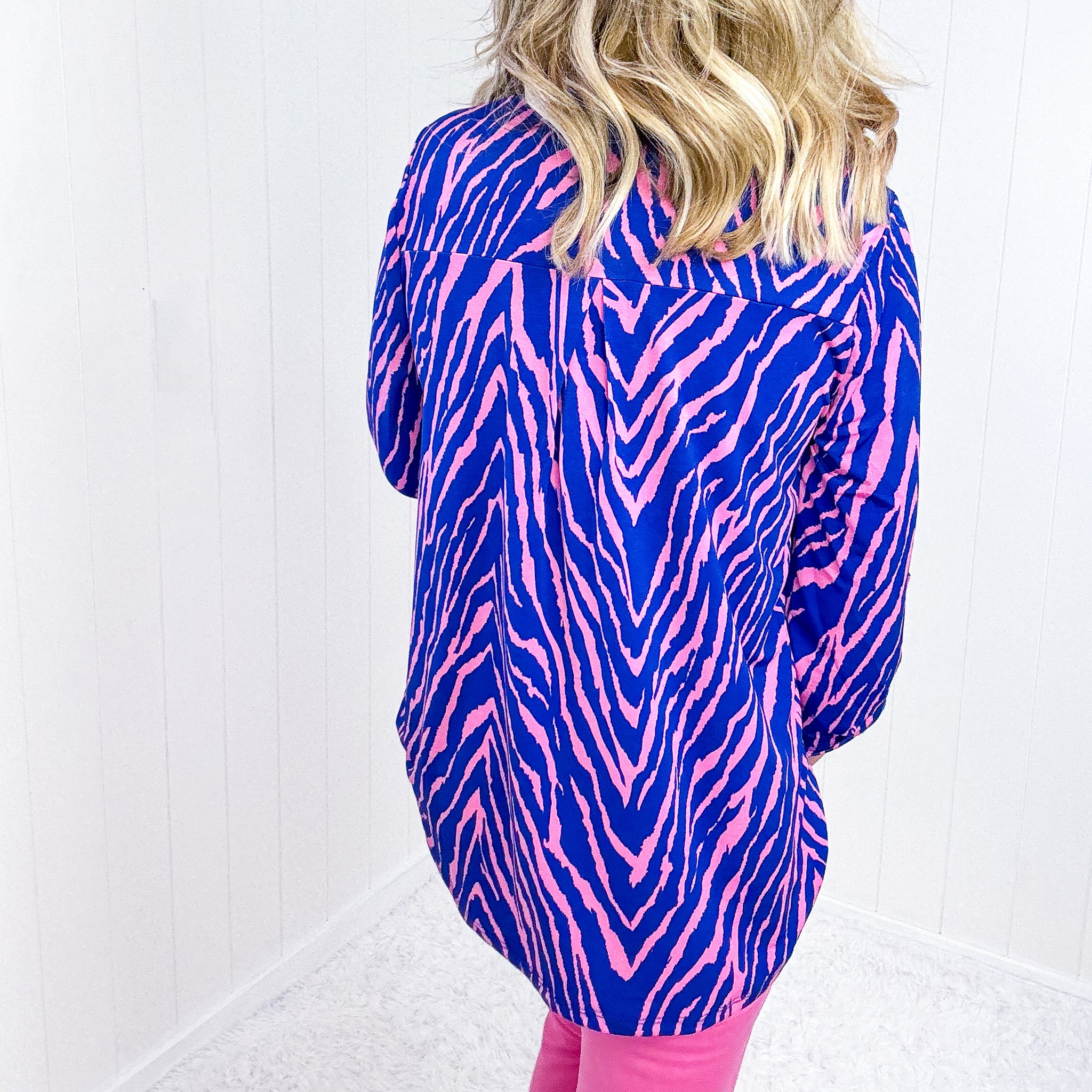 Dear Scarlett Ziggy Wild Pink and Blue Lizzy Top