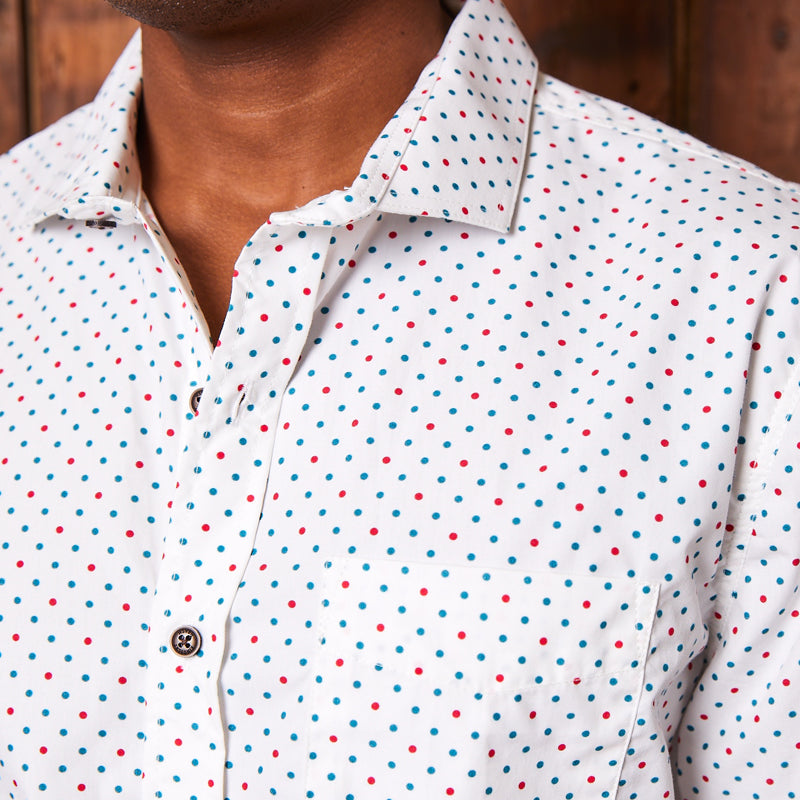 Dotty Daylight Short Sleeve Shirt Pelican