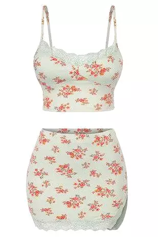 Ezma Floral 2 Piece Skirt Set