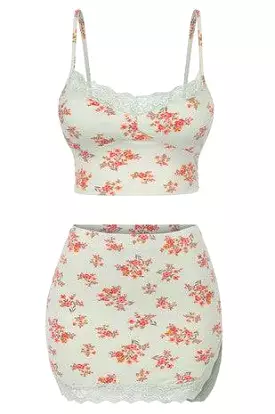 Ezma Floral 2 Piece Skirt Set