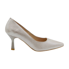 FABUCCI Silver Shimmer Court shoe