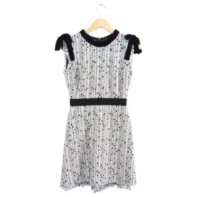 Giambattista Valli Tweed Dress with Sequin and Lace Hem - S (4)