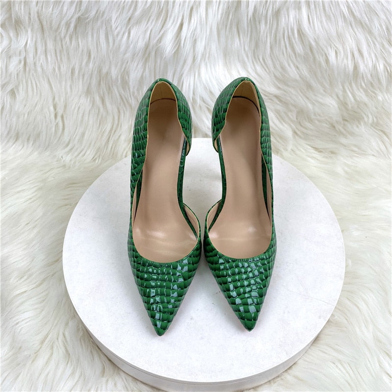 Green D'Orsay High Heels