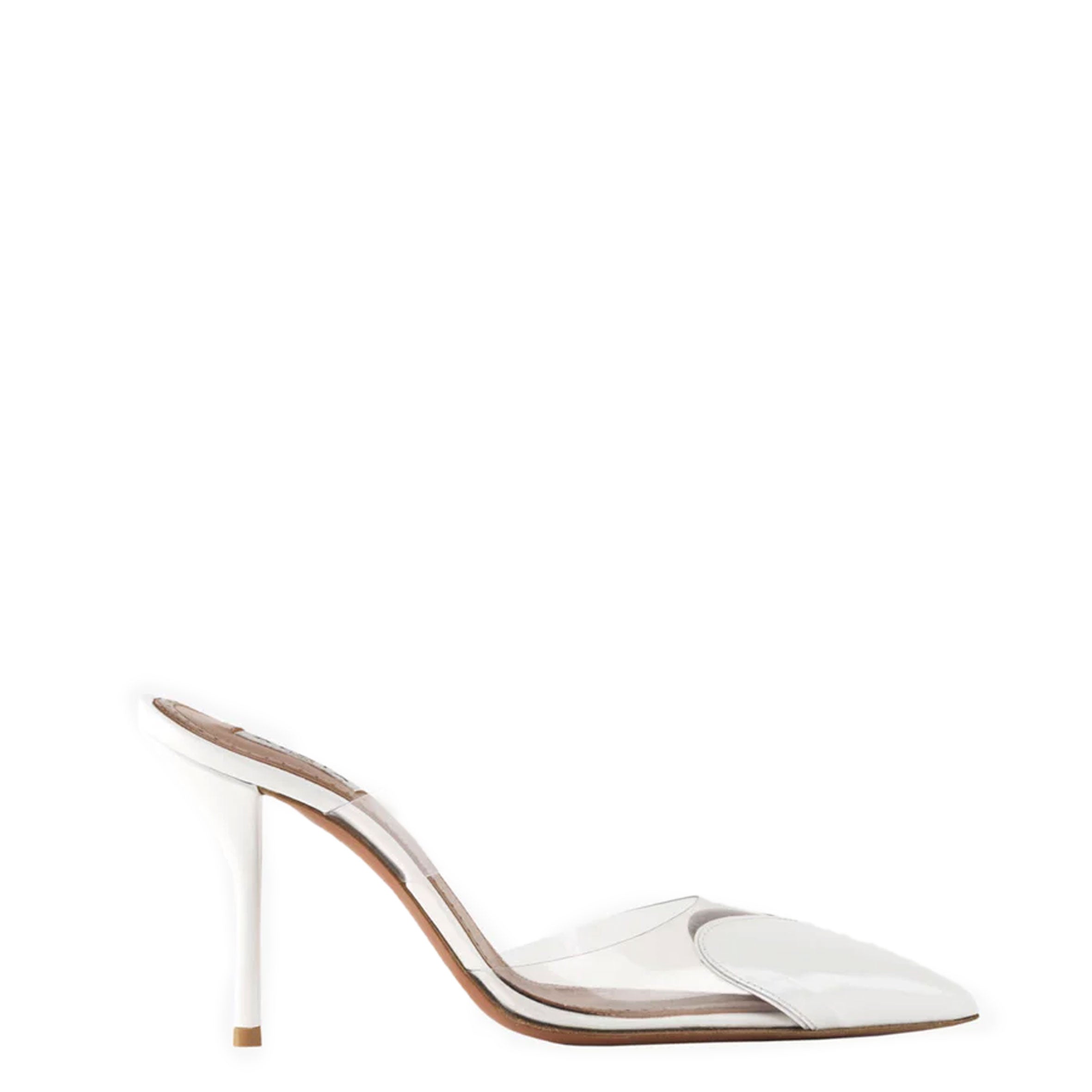 Heart 90 Mules, White