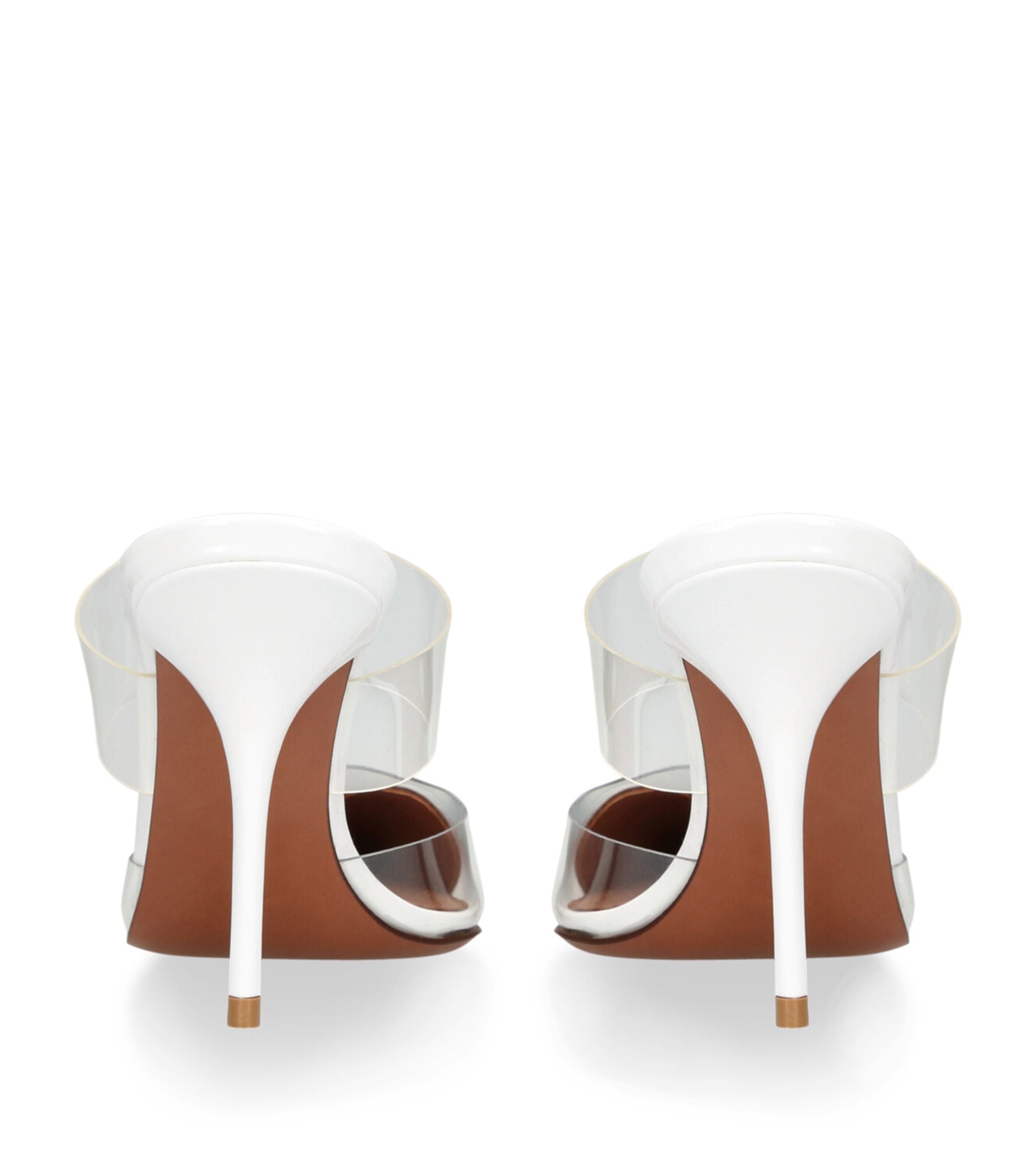 Heart 90 Mules, White