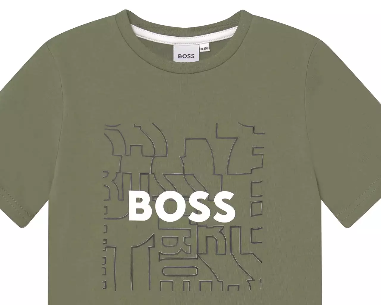 Hugo Boss Junior's J25N35 724 Cotton T-Shirt Green