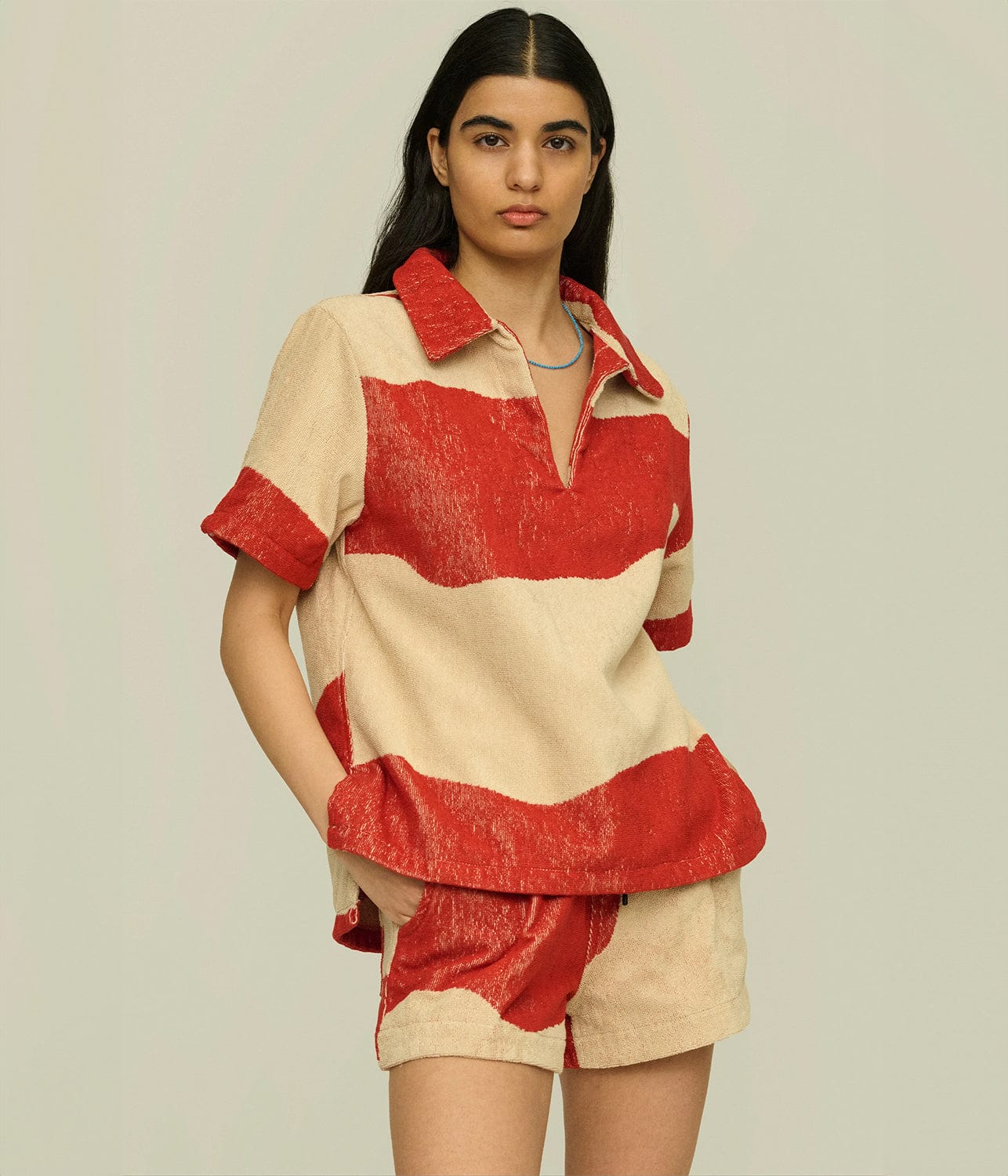 JAFFA TERRY SHIRT- AMBER DUNE