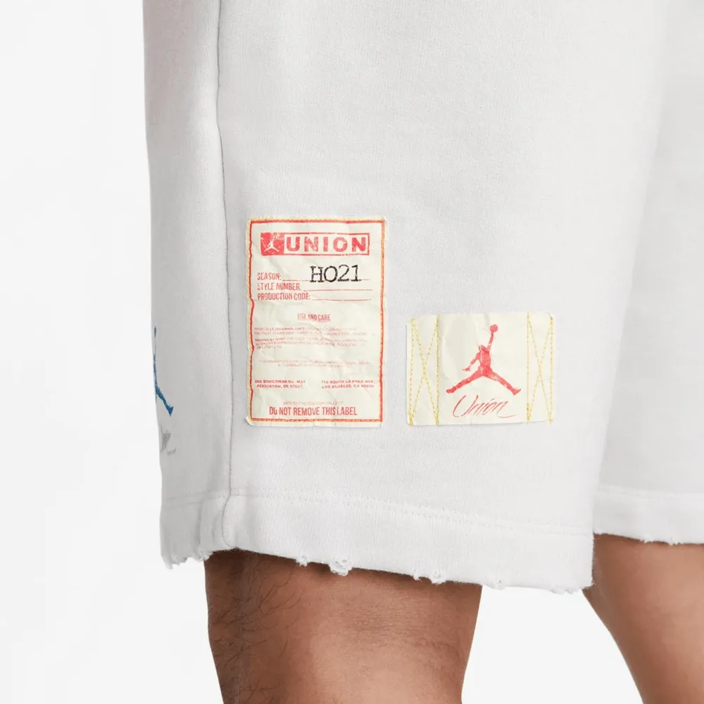 Jordan x Union Fleece Shorts Photon Dust