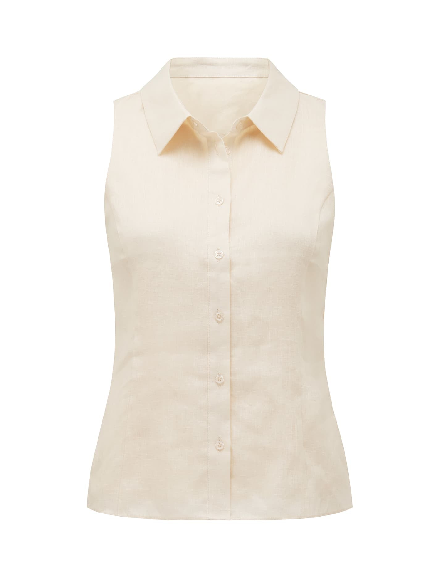 Kathleen Linen Sleeveless Shirt