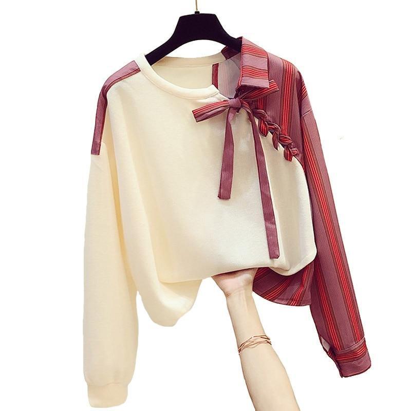 Liana Irregular Stitch Women Tops