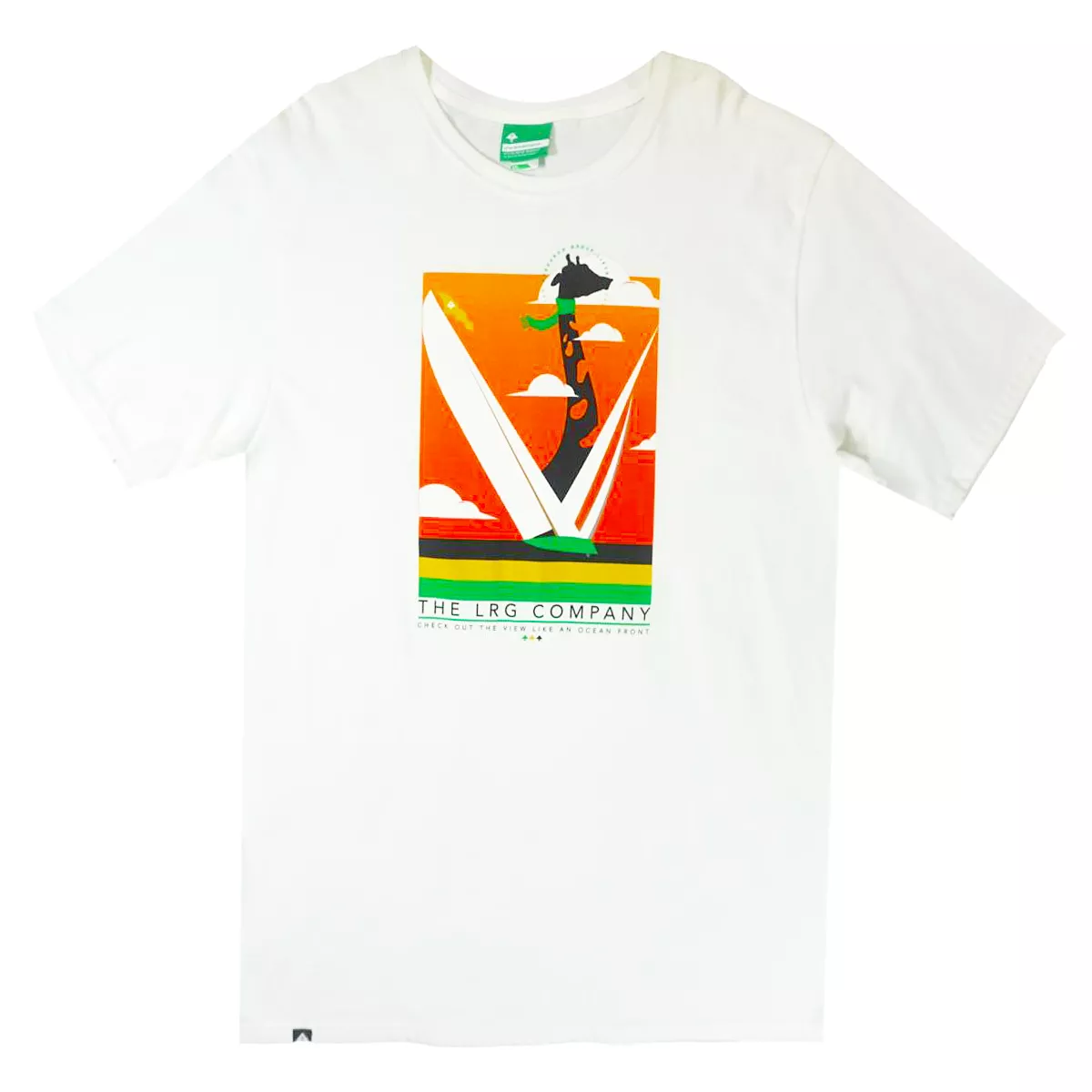 LRG- Giraffee Tee (Wte/Org/Green)