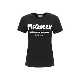 Maglietta Alexander Mcqueen in cotone con logo