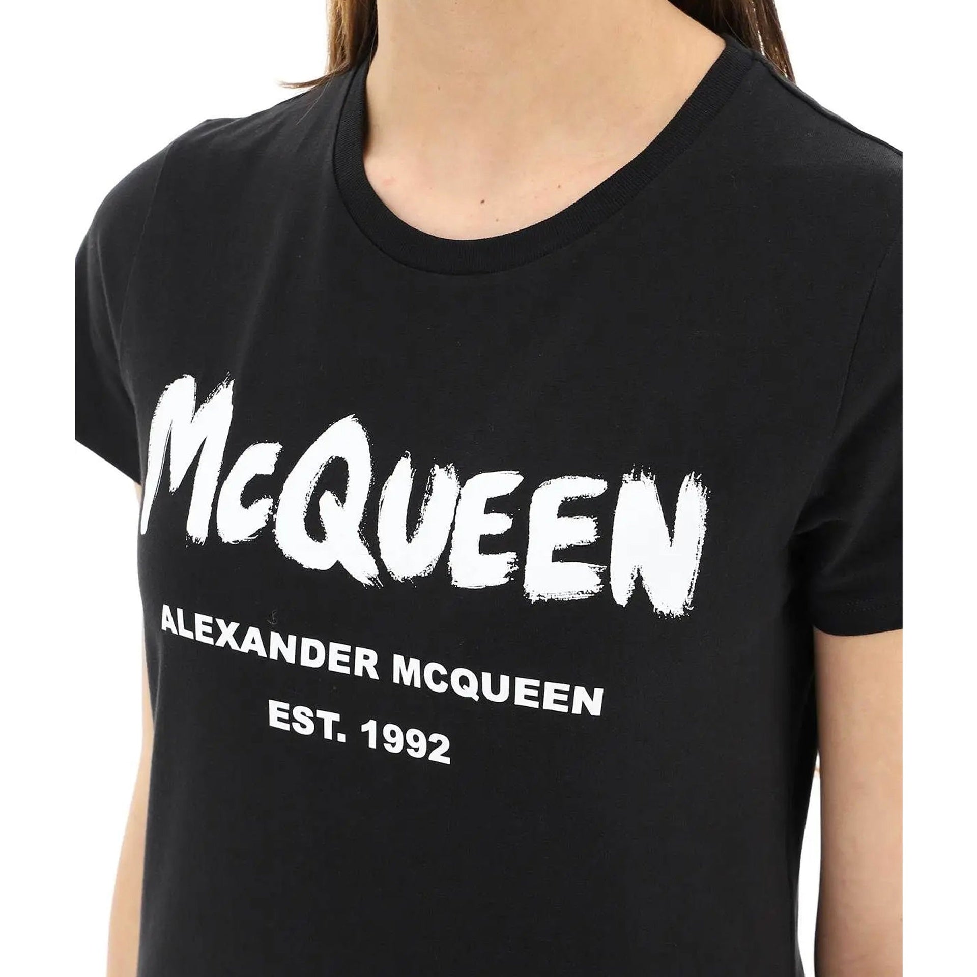 Maglietta Alexander Mcqueen in cotone con logo