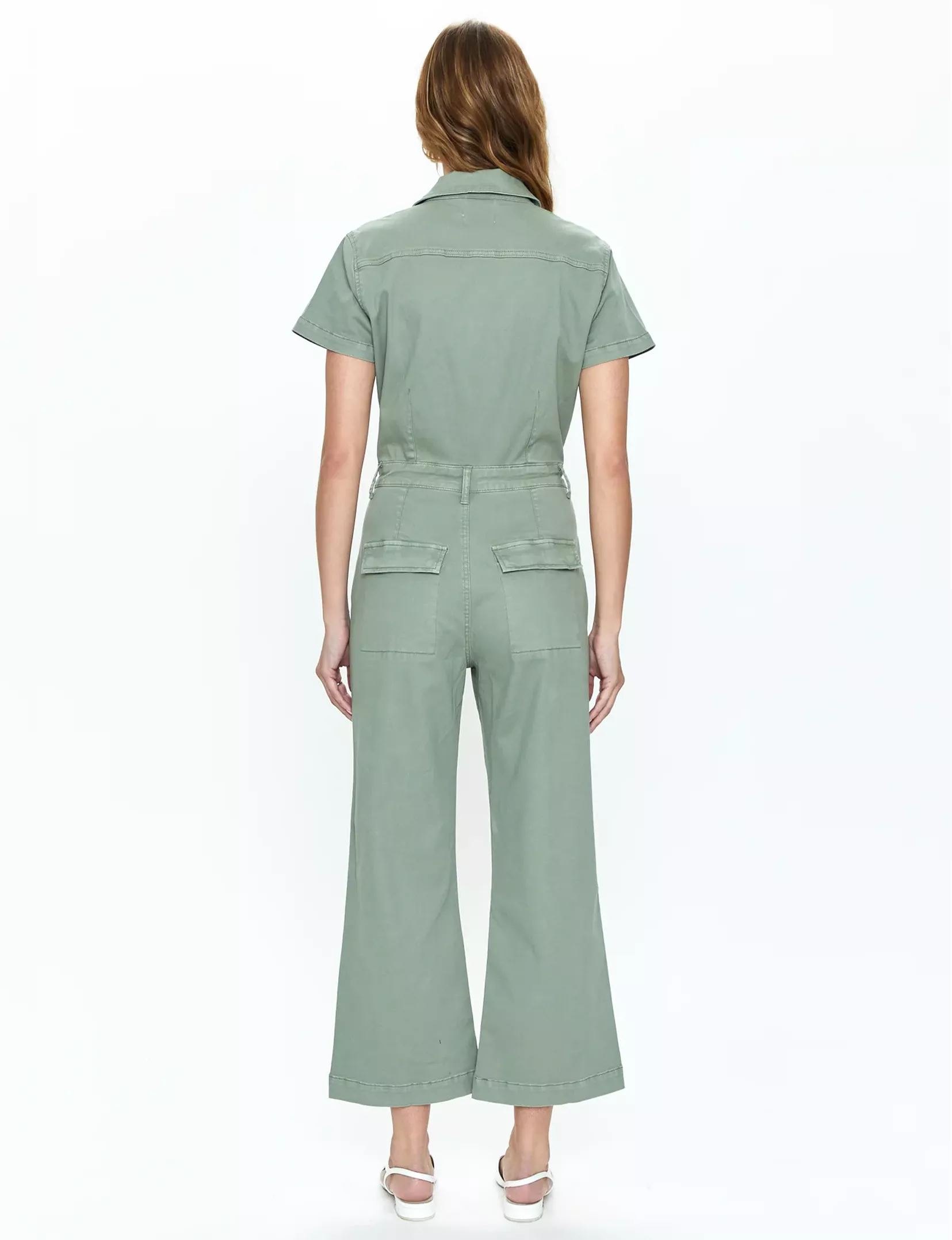 Makenna Wide Leg Jumpsuit, Calvary Olive