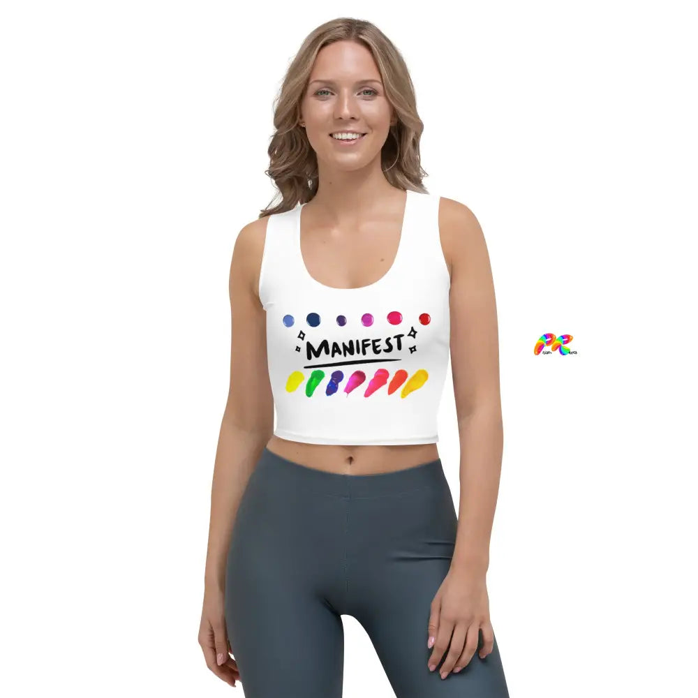 Manifest Body Hugging Sleeveless Crop Top