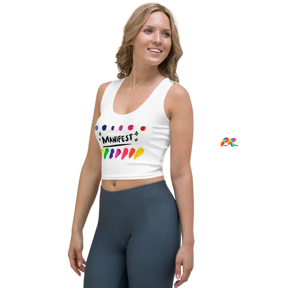 Manifest Body Hugging Sleeveless Crop Top