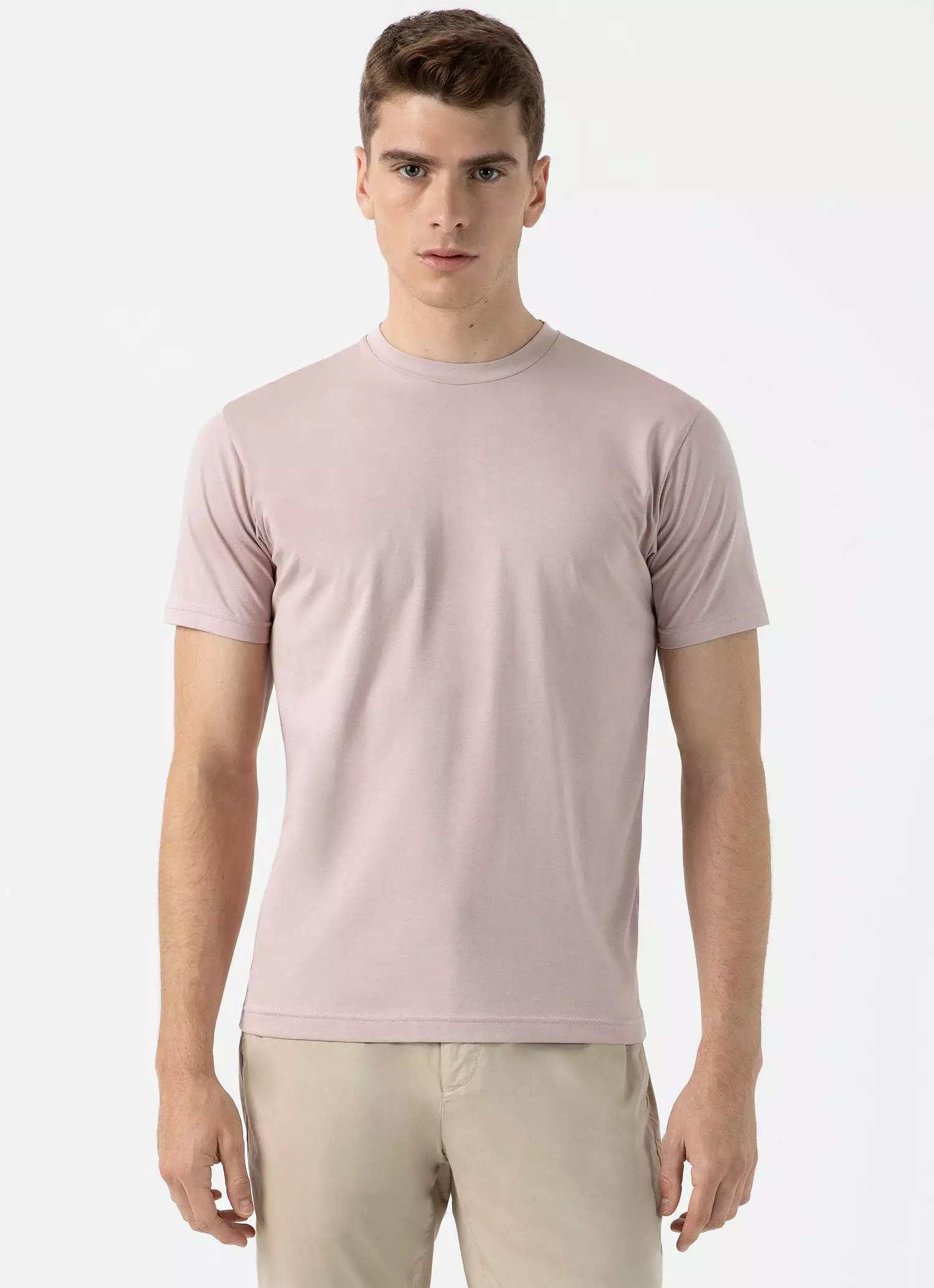 Men's Riviera Midweight Tshirt in Pale Pink