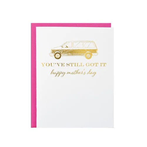 Minivan Mother's Day Card