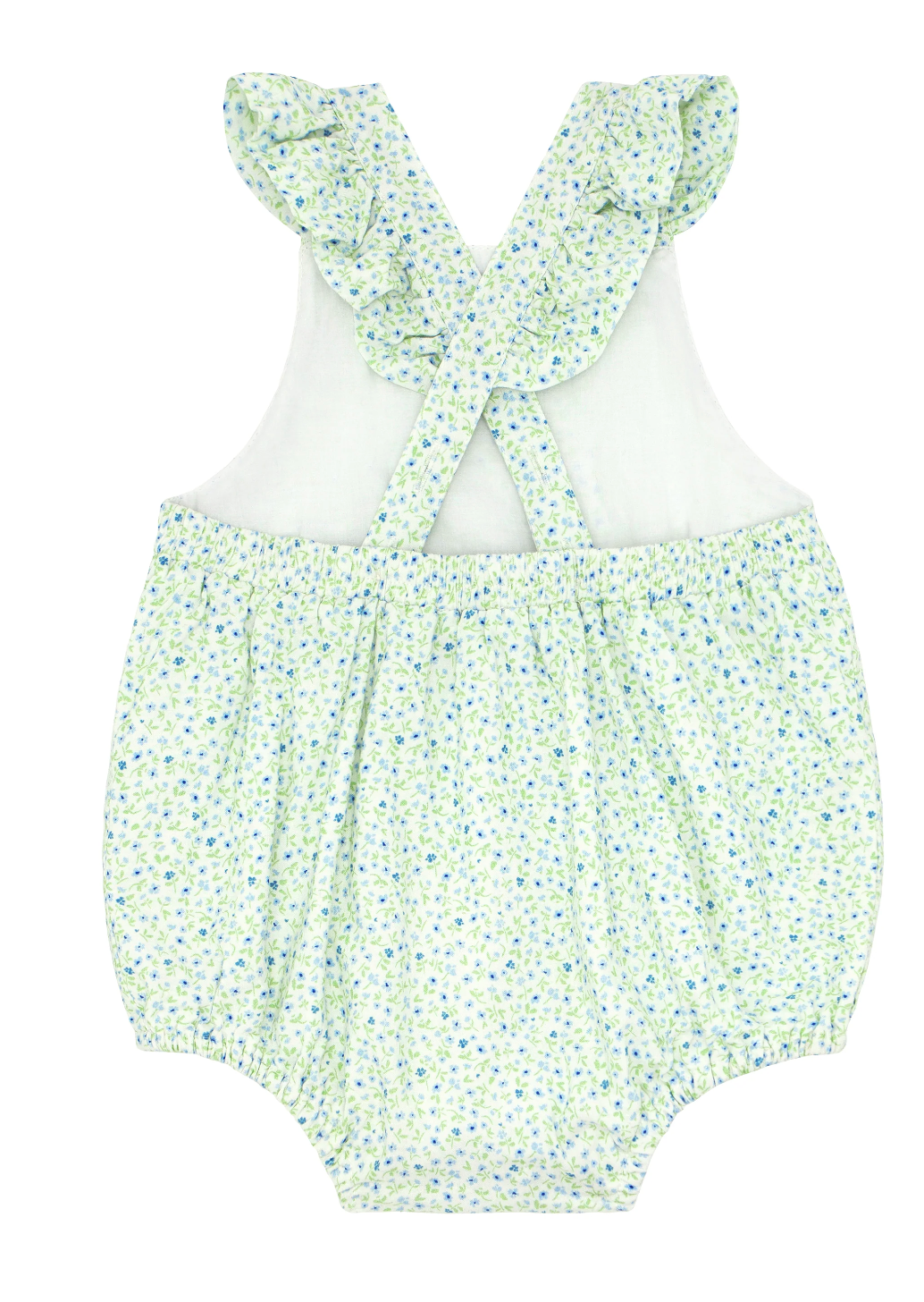 Minnow - Baby Hibiscus Ditsy Floral Bubble Romper