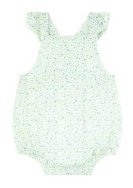 Minnow - Baby Hibiscus Ditsy Floral Bubble Romper