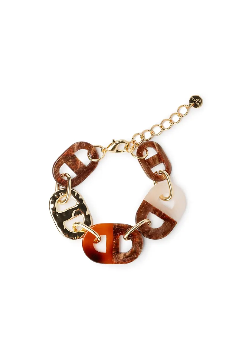 MYA ACCESSORIES | Bracciale a base ovale in acrilico