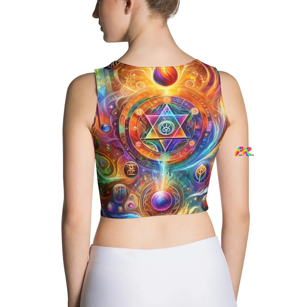 Mystical Spectrum Rave Crop Top