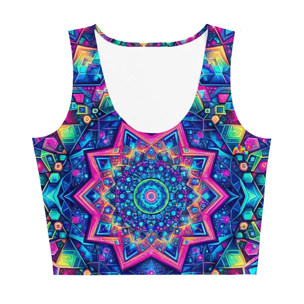 Neon Mandala Crop Top