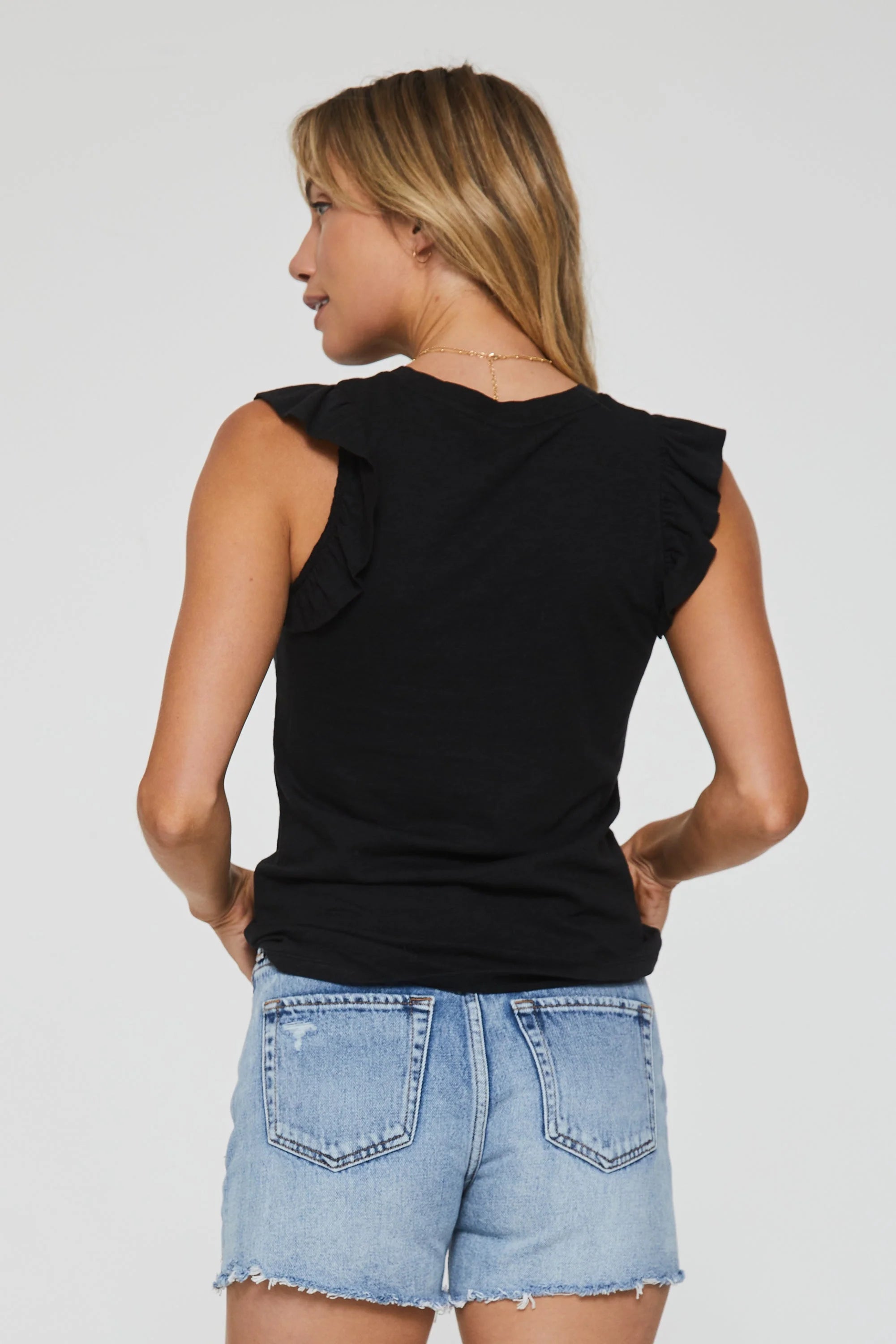 North Ruffle Trimmed Top