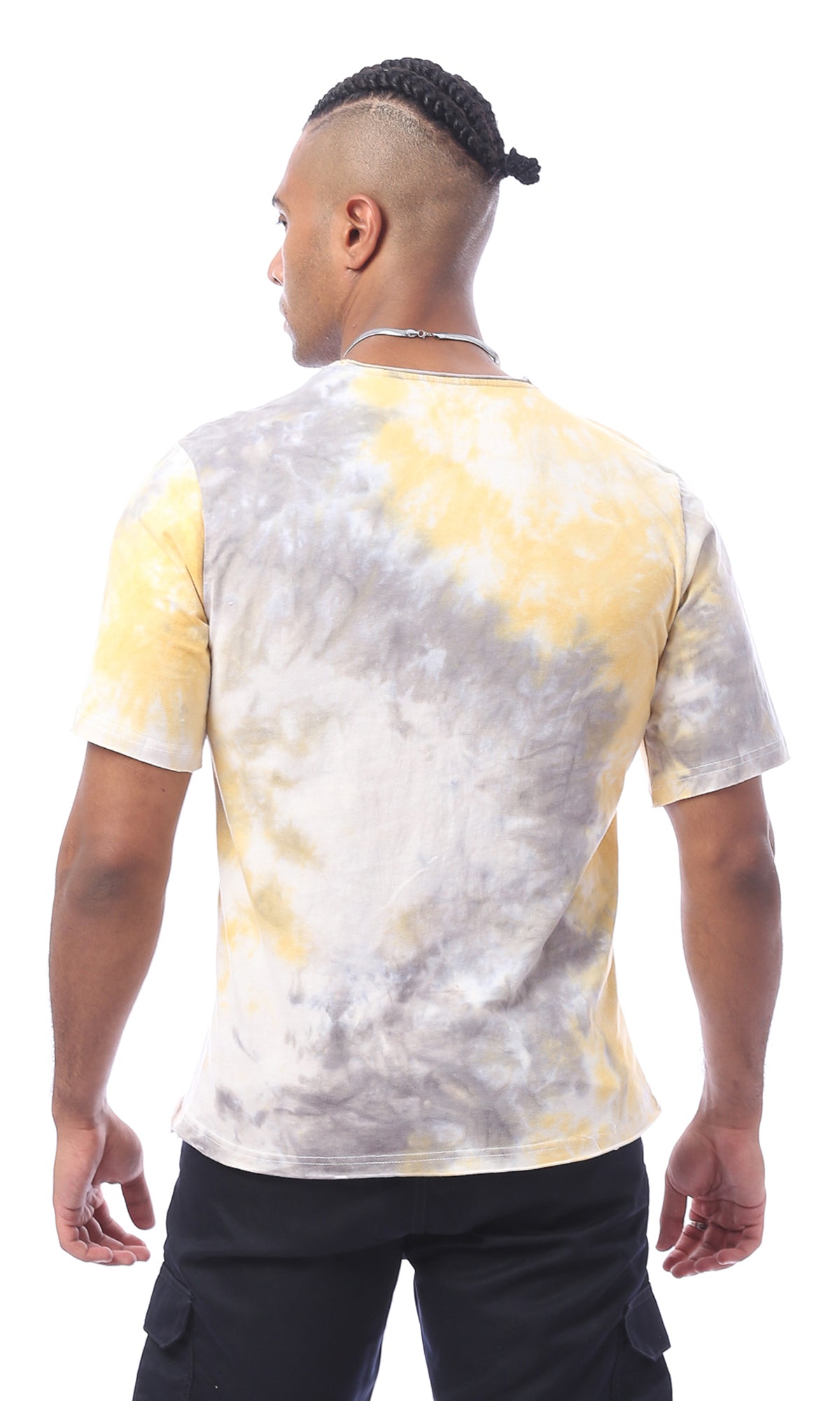 O172002 Short Sleeve Yellow & Grey T-Shirt