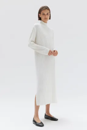 Pearl Roll Neck Knit Dress