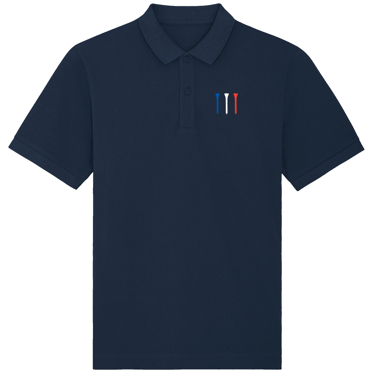 Polo manches courtes Tees Bleu Blanc Rouge