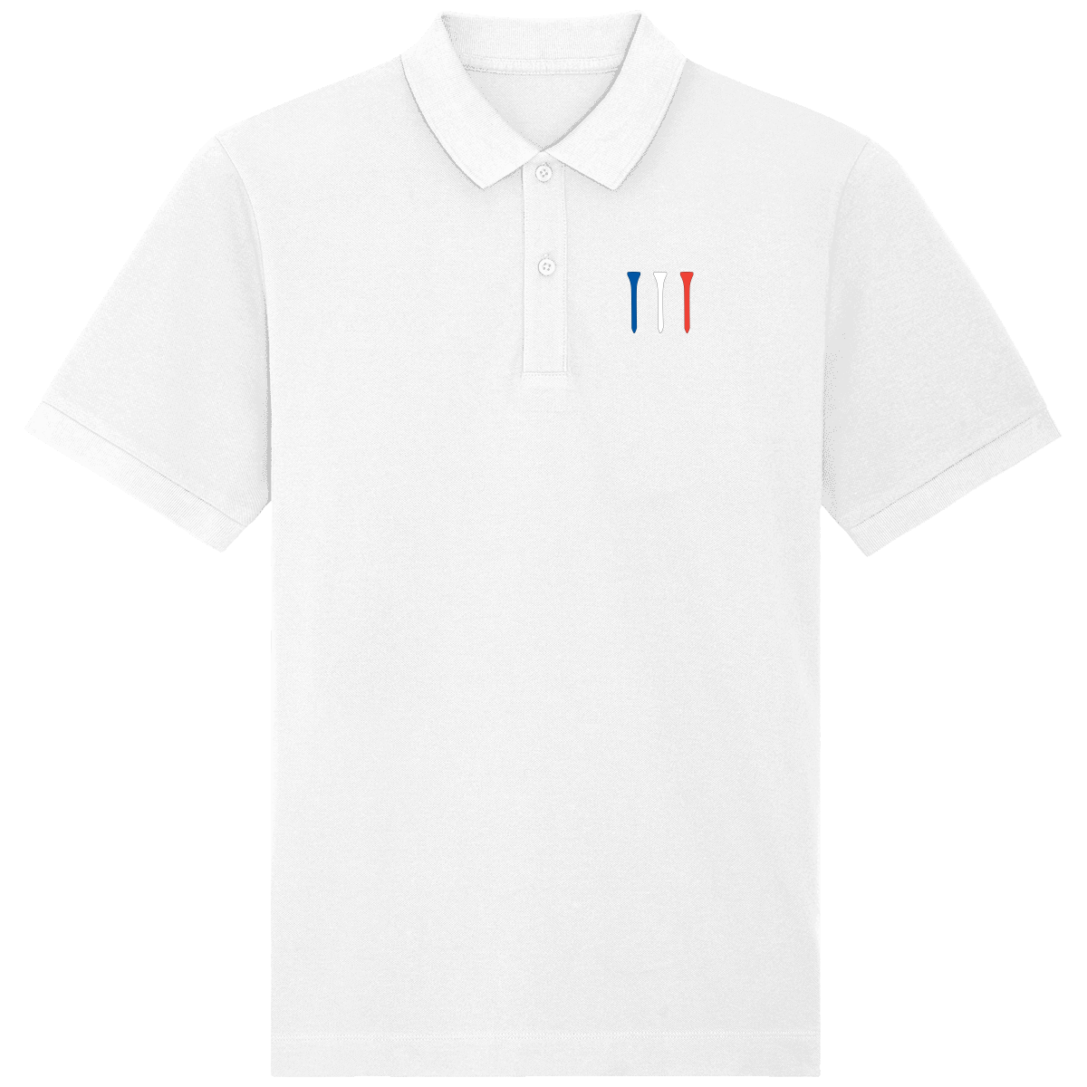 Polo manches courtes Tees Bleu Blanc Rouge