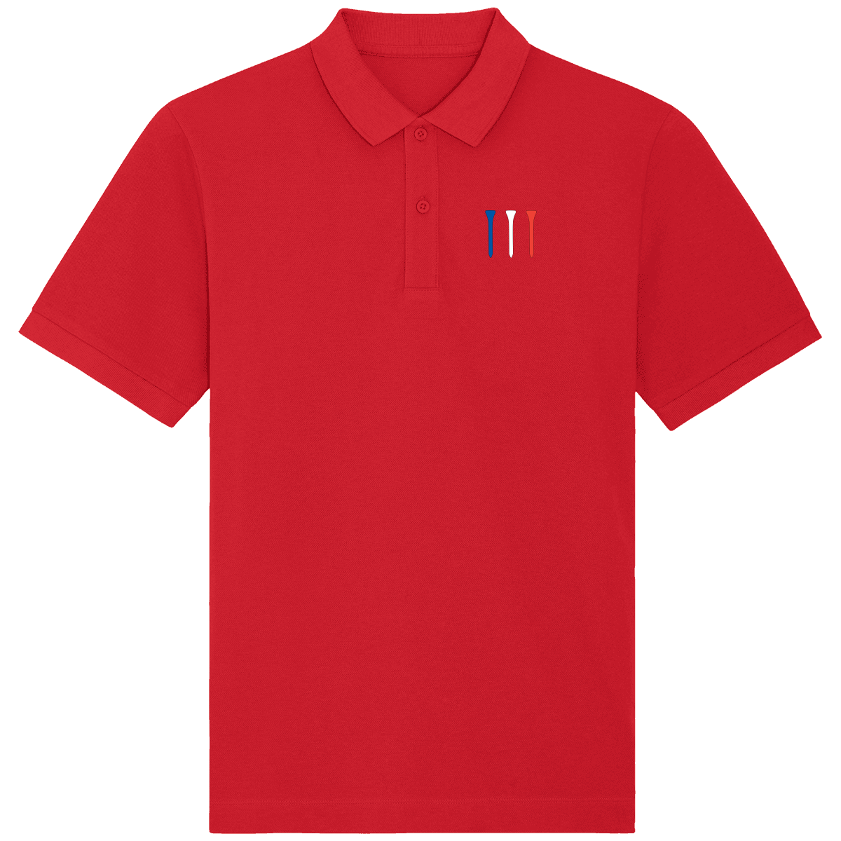 Polo manches courtes Tees Bleu Blanc Rouge