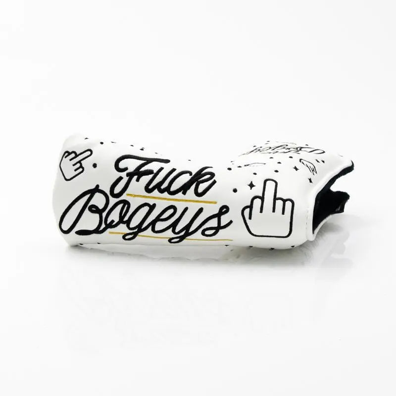 Putter Cover Fuck Bogeys 2.0 White