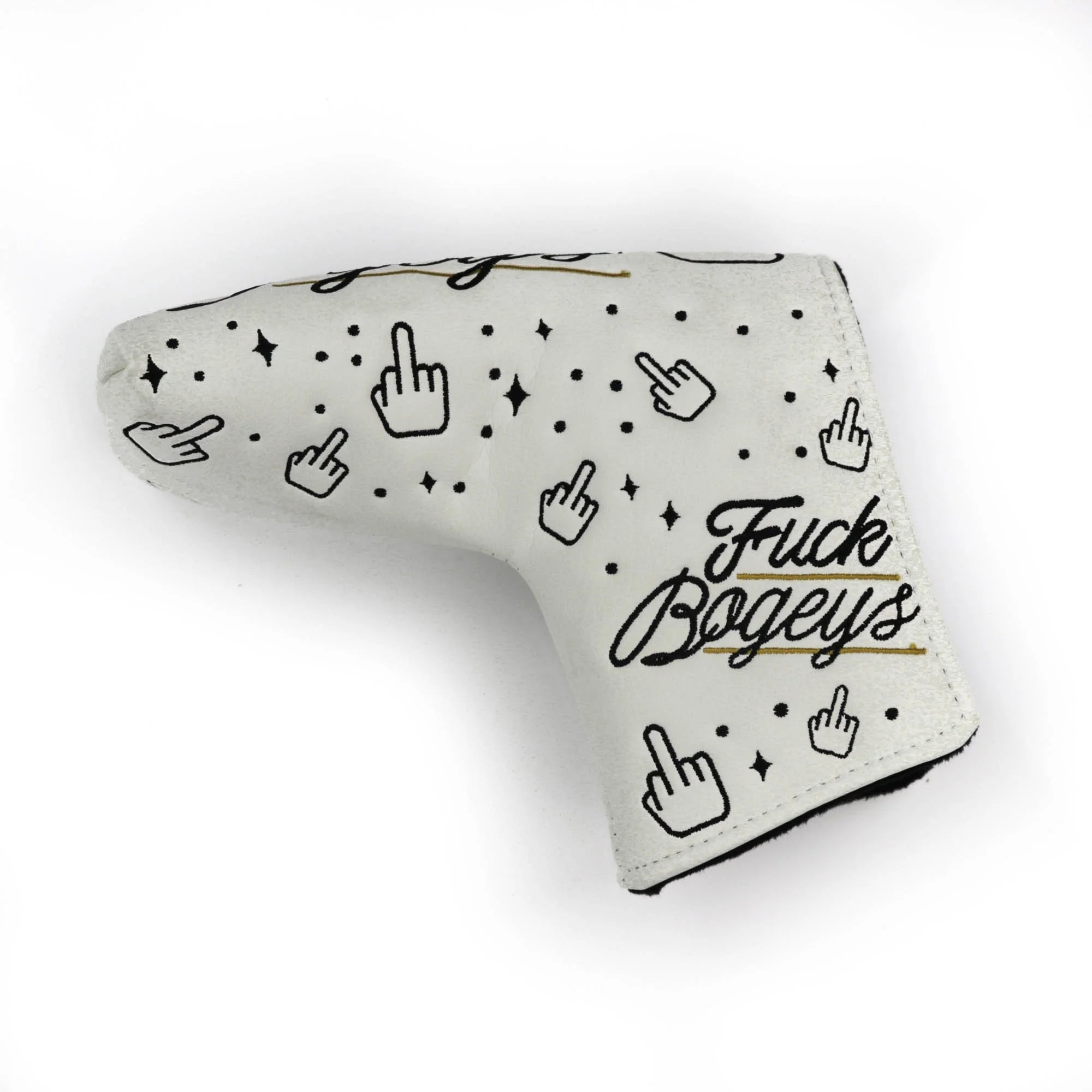 Putter Cover Fuck Bogeys 2.0 White