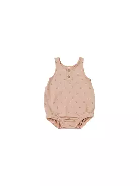 Quincy Mae - Blush Cherries Bubble Romper