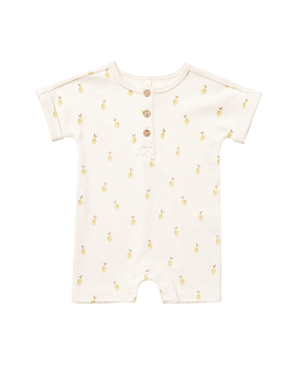 Quincy Mae -  Lemons Short Sleeve One Piece