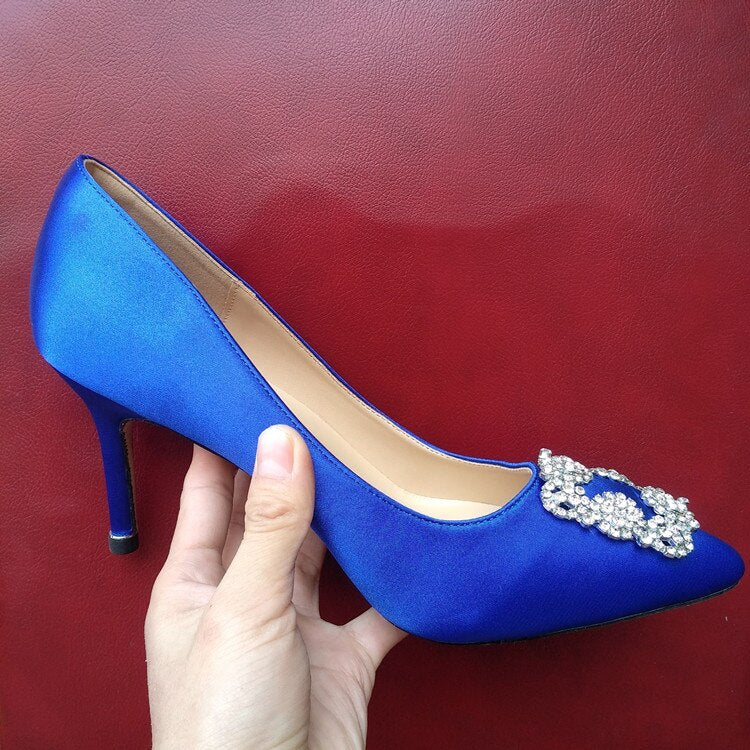 Rhinestones High Heels Pumps