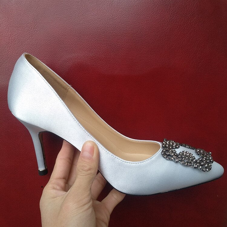 Rhinestones High Heels Pumps