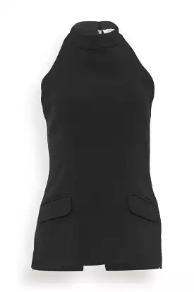 Ronit Sleeveless Top in Noir