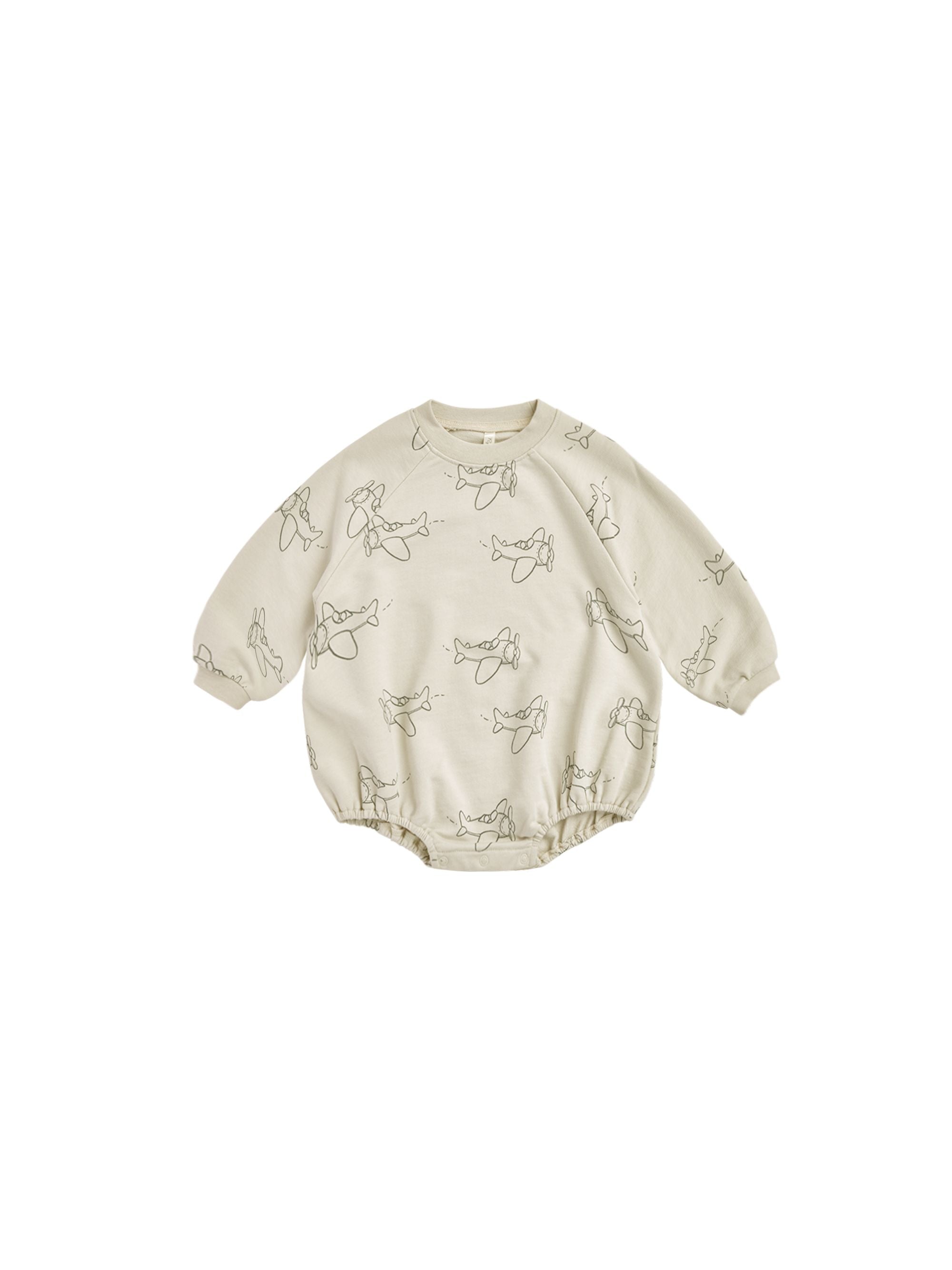 Rylee & Cru - Airplanes Crewneck Romper