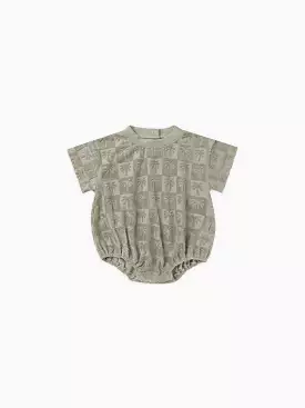 Rylee & Cru - Palm Check Relaxed Bubble Romper