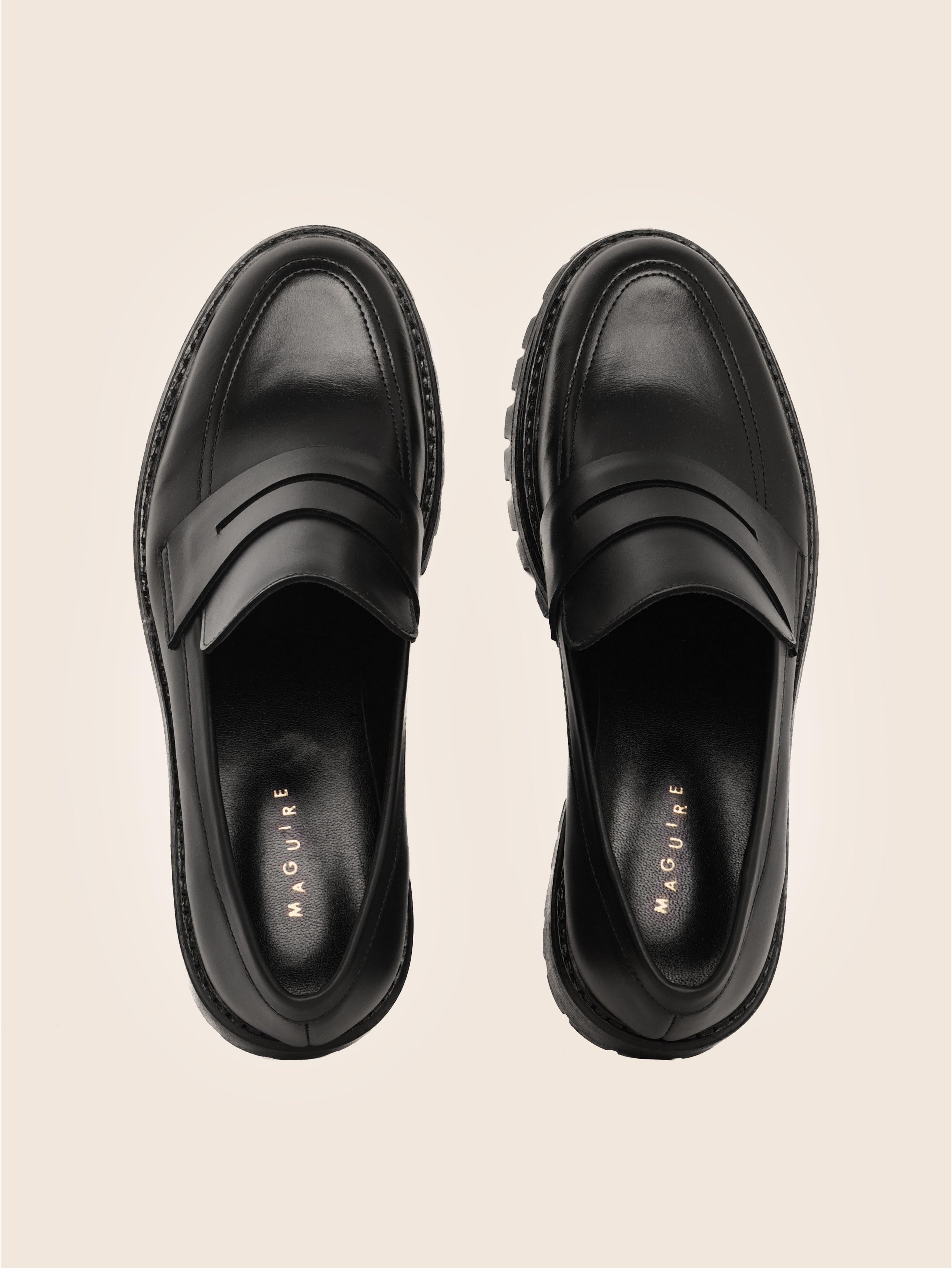 Sintra Black Leather Loafer