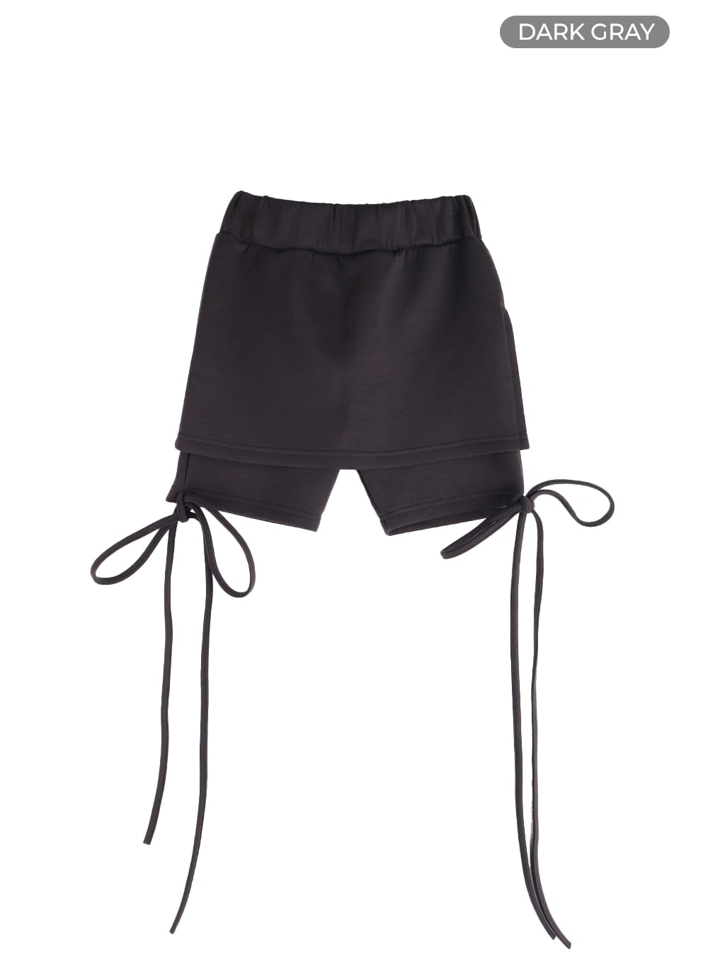 Solid Knotted Wrap Mini Skort CM412